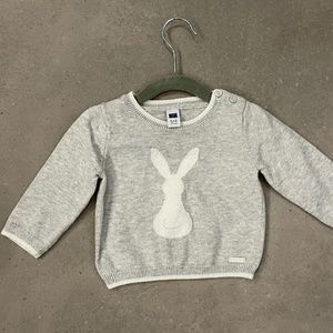 Janie and Jack Bunny Sweater - Size 6-12 Months